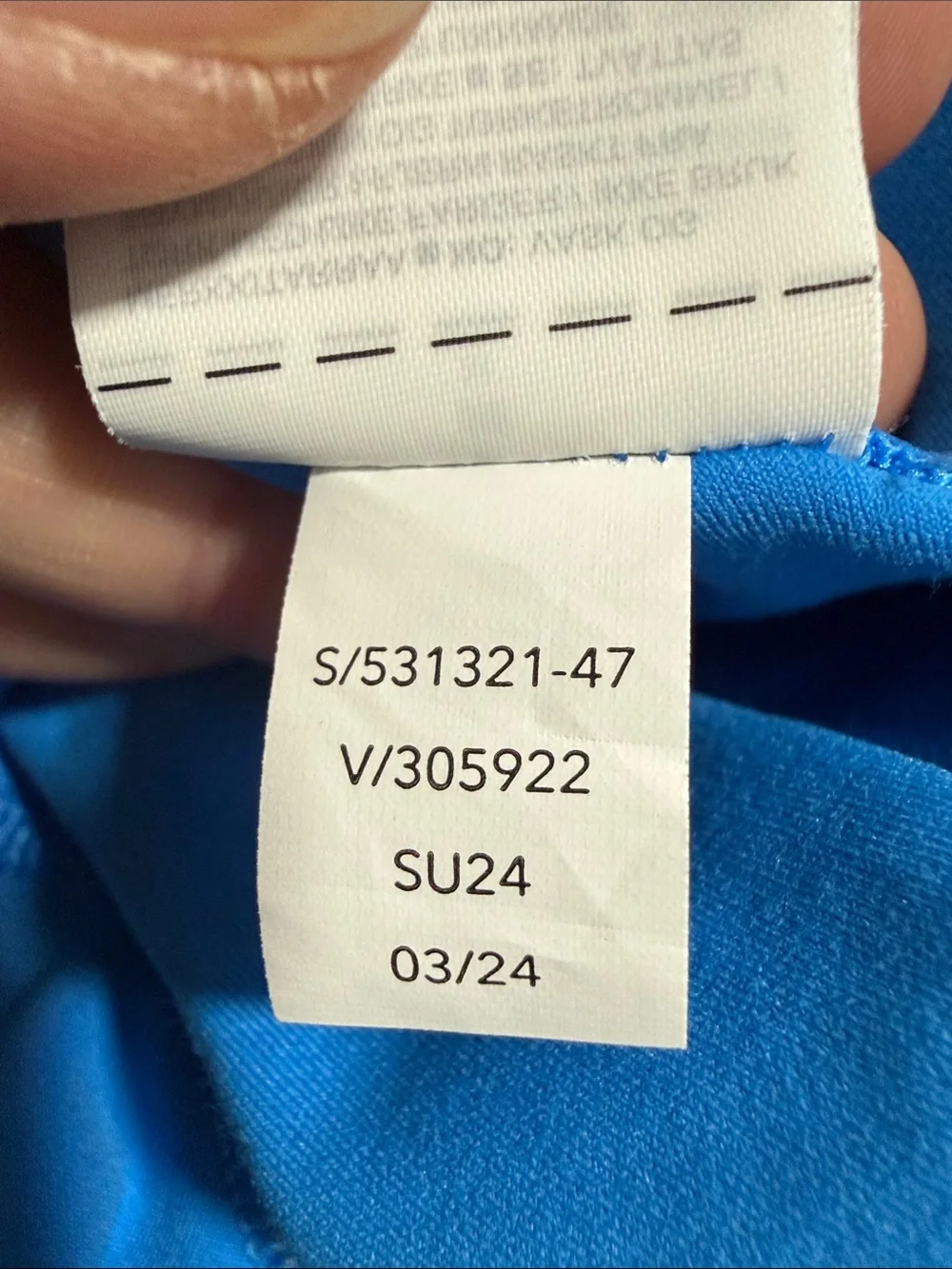 ATHLETA Bright Blue Salutation Stash 7/8 Tight with Side Pockets Size Medium